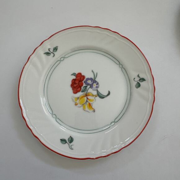 Vintage Fitz & Floyd Dessert Appetizer Plates Set of 4 Japan Printemps 212 - Picture 3 of 10